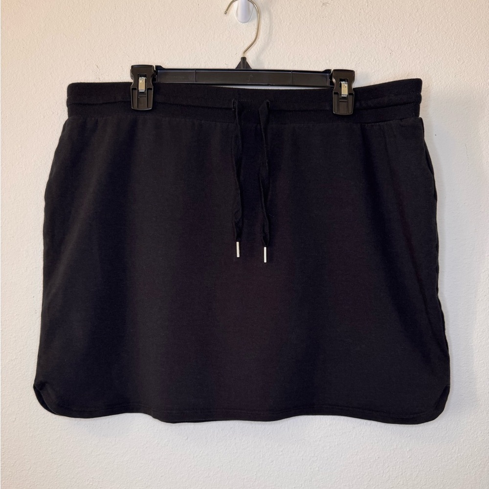 Daily Ritual Black Terry Cloth Skirt XL - Picture 3 of 6